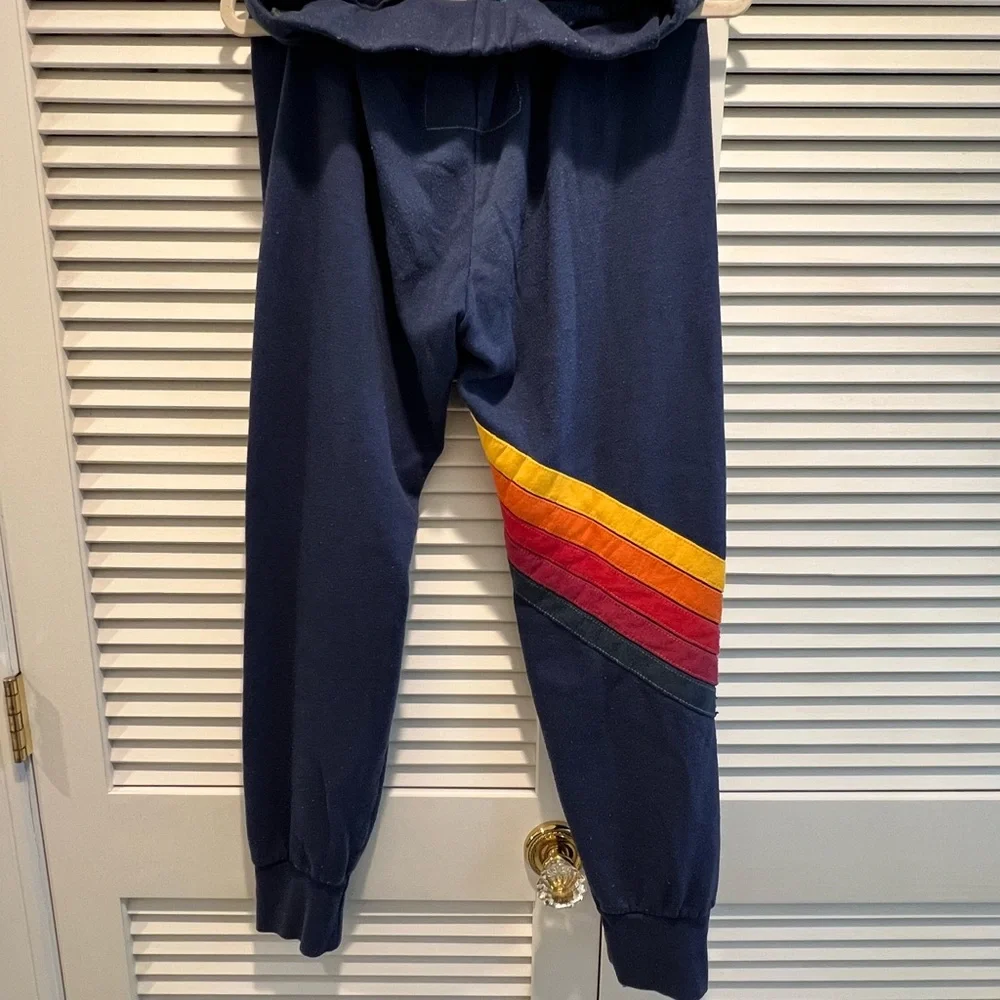 Navy aviator nation set with Retro Stripe top Small and pants Medium. - Picture 5 of 7